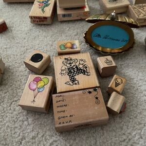 Party invite stamps create your own design